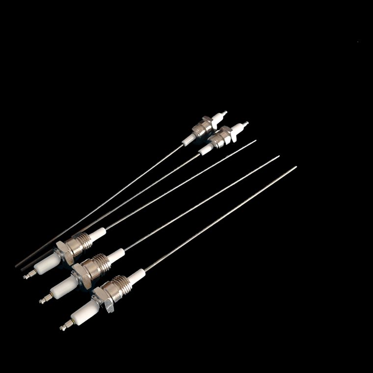 Ceramic Igniter Rod Spark Ignition Electrode 95% Alumina Al2O3 G1/2 Thread for Gas Oven Burner Furnace